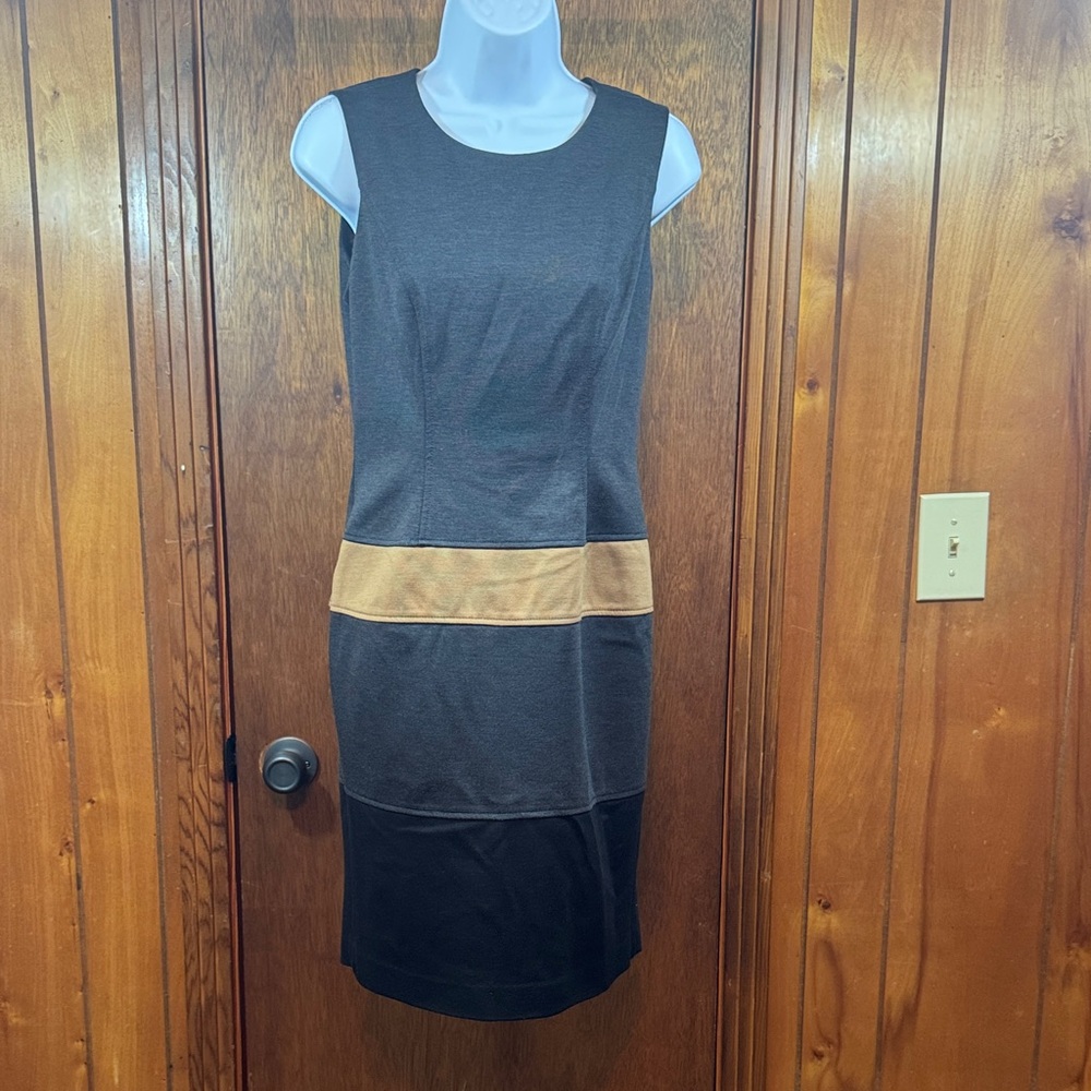 Elegant Anne Klein Color block Sleeveless Dress size 2